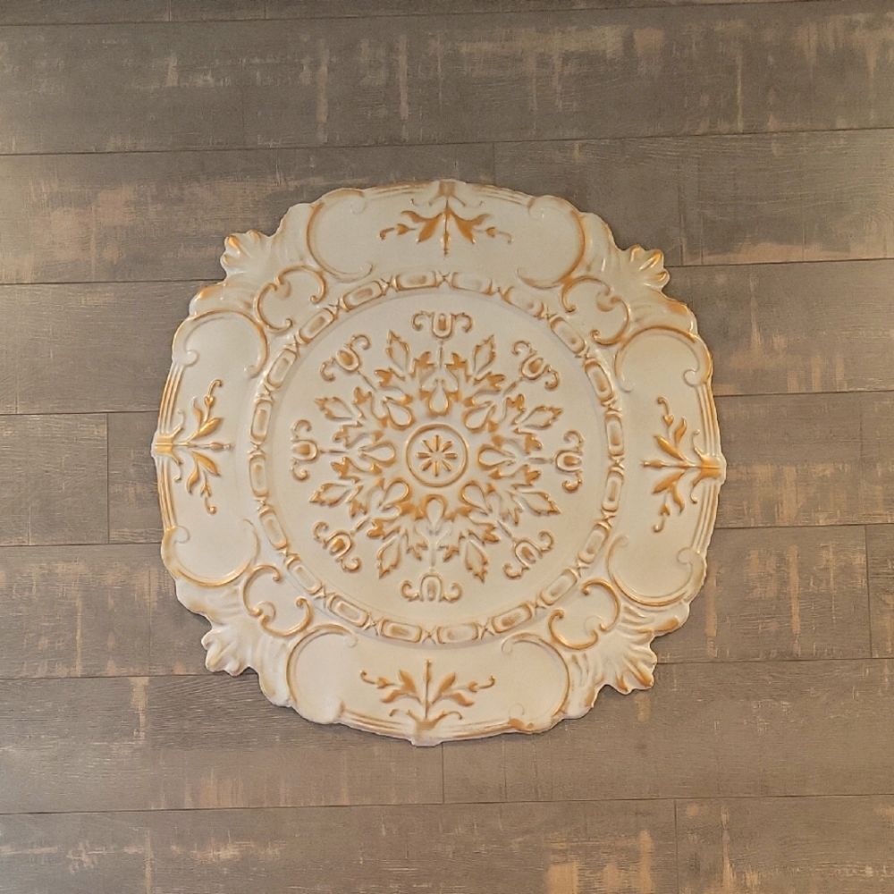 Elegant Cream Wall Decor Plaque